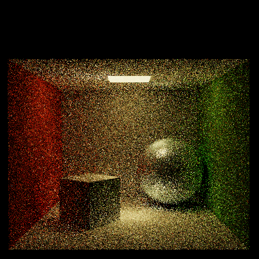 Glossy materials with area light